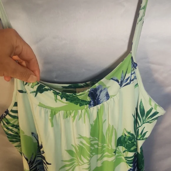 Tropical Print Sleep Dress - Picture 6 of 8